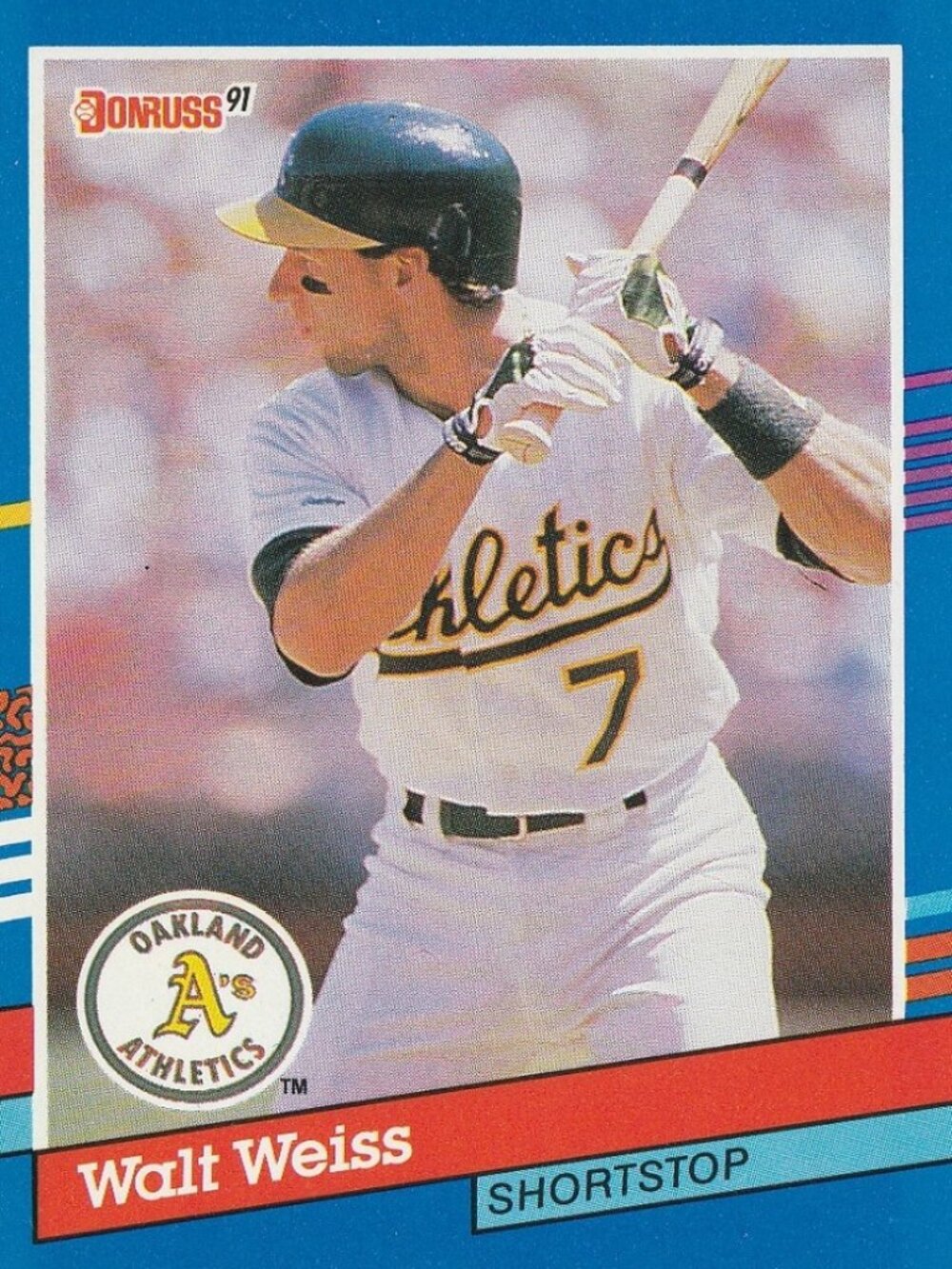 Walt Weiss - Donruss 91 Baseball Card